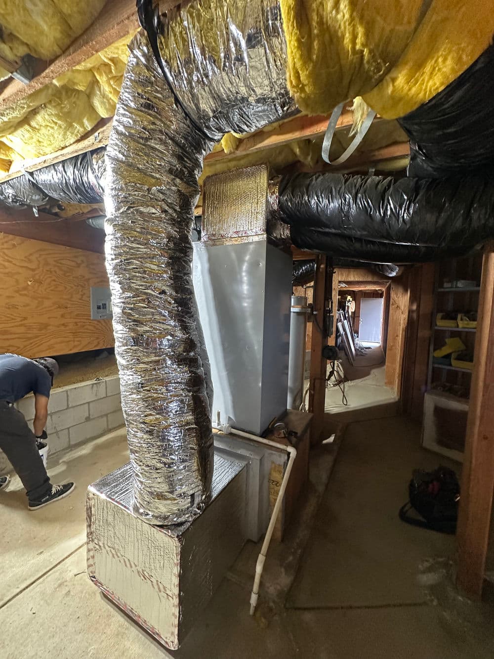 Residential Attic HVAC Ductwork Service in Fallbrook CA image