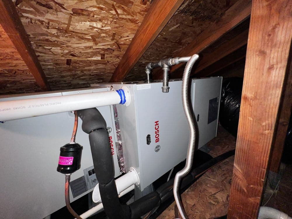 Gallery photos for Bosch High-Efficiency Attic HVAC Install in Fallbrook CA: Image #2