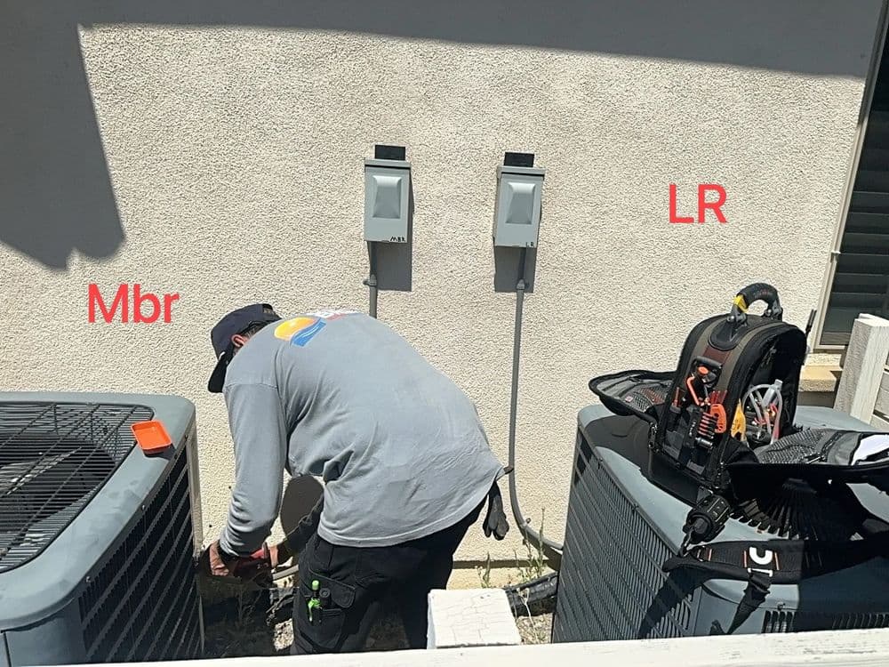 Gallery photos for AC Refrigerant Recharge and Capacitor Replacement in San Marcos: Image #2