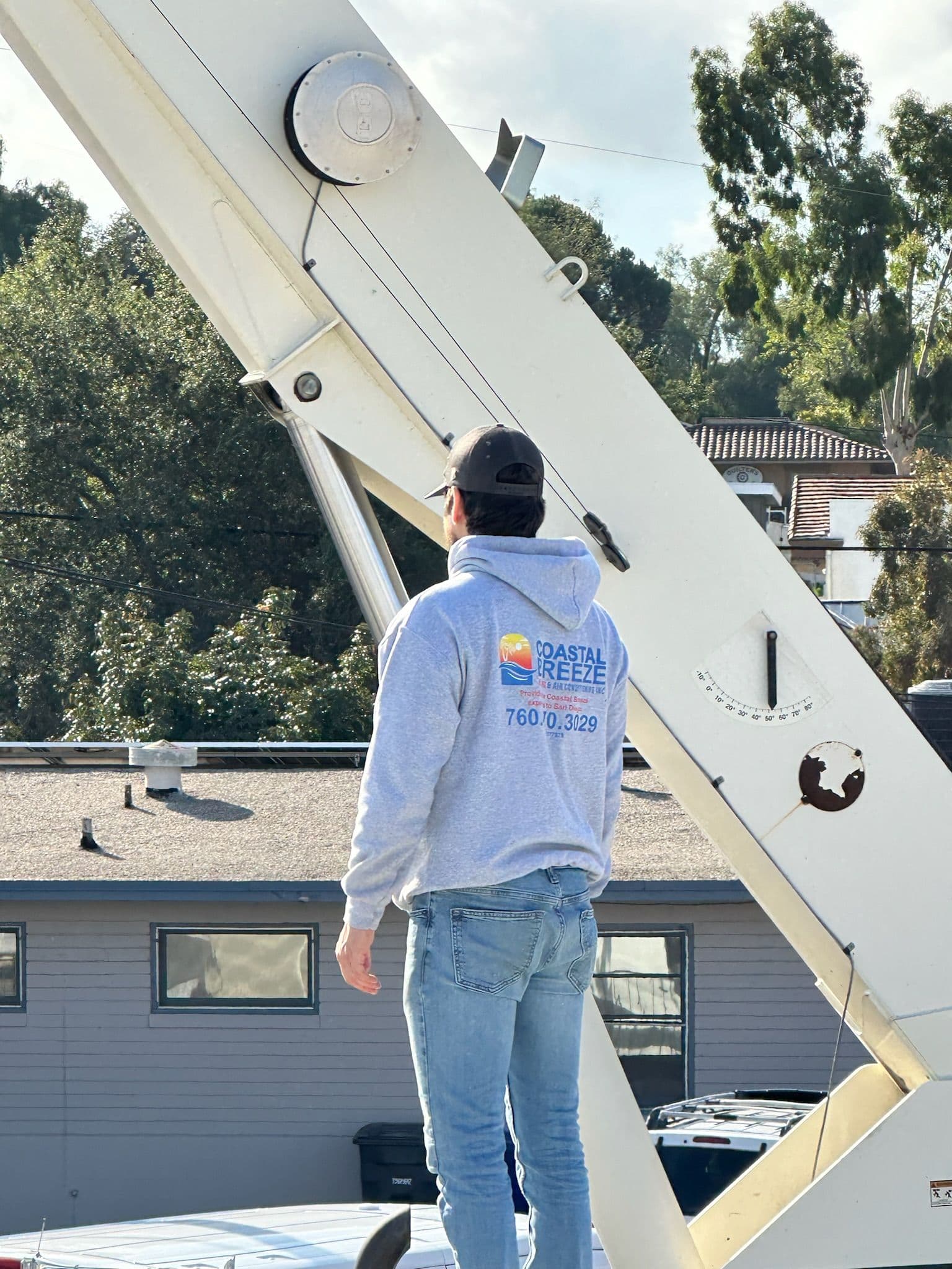 Gallery photos for Crane-Assisted Rooftop Package Unit Install in North County San Diego: Image #2